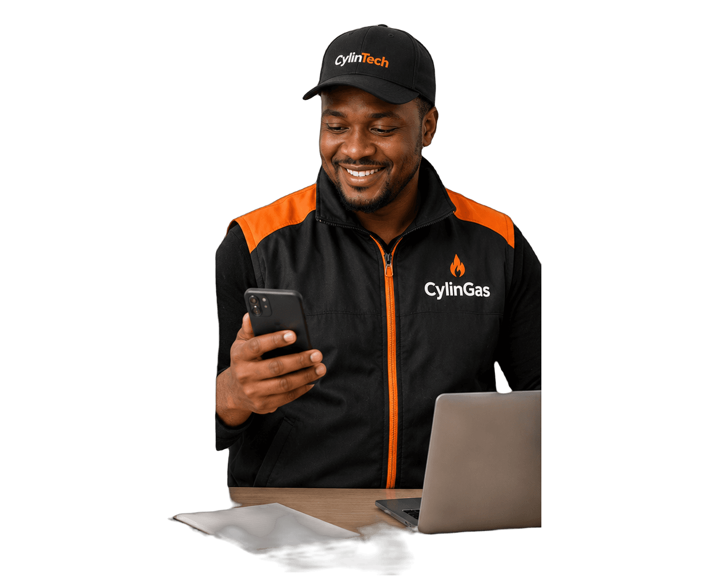 Verified LPG vendor managing orders on CylinTech